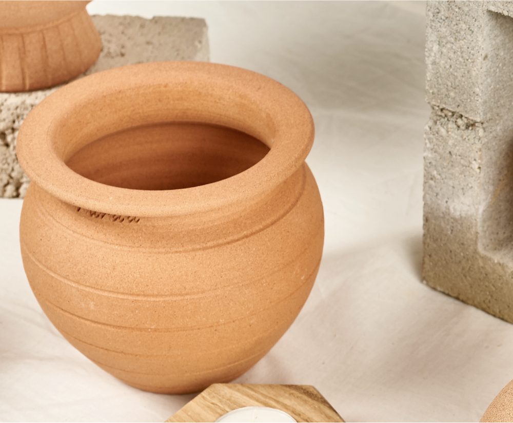 OBJET | fish bowl pot - Beige
