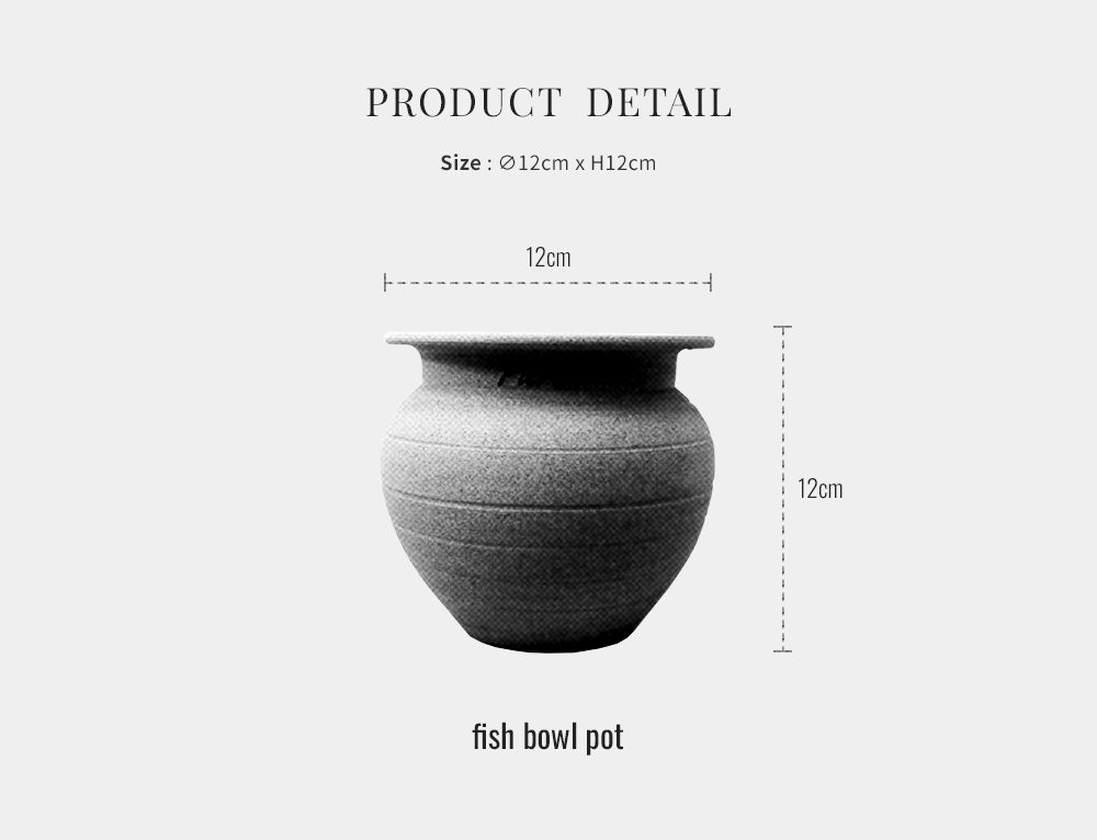 OBJET | fish bowl pot - Beige