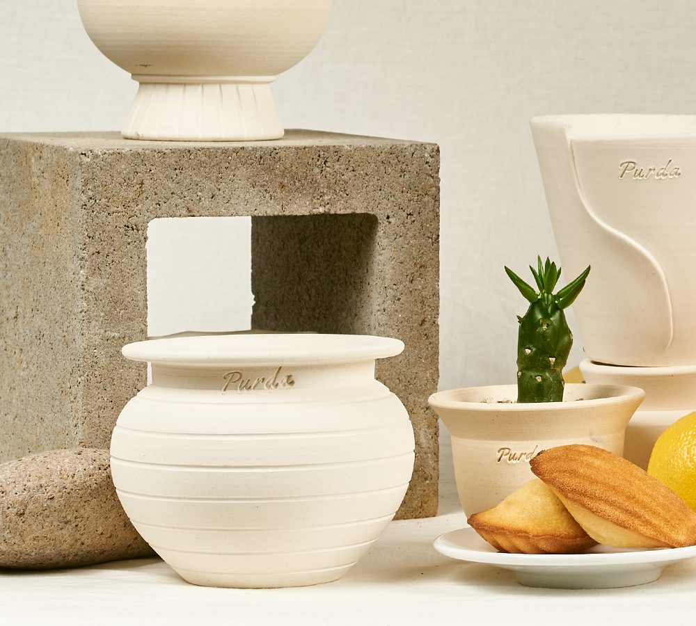 OBJET | fish bowl pot - White