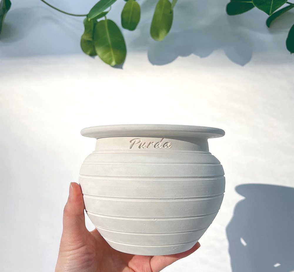 OBJET | fish bowl pot - White