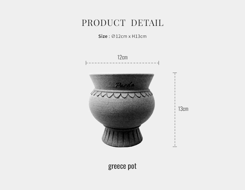 OBJET | greece pot - White