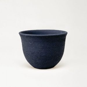 심플디자인 라운드 화분 - 샌드 블랙