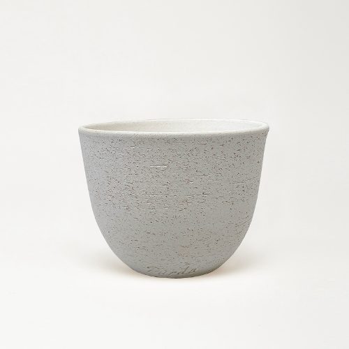 심플디자인 라운드 화분 - 샌드 화이트