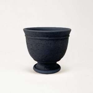 심플디자인 와인글라스 화분 - 샌드 블랙