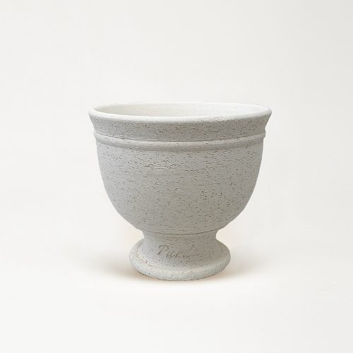 심플디자인 와인글라스 화분 - 샌드 화이트