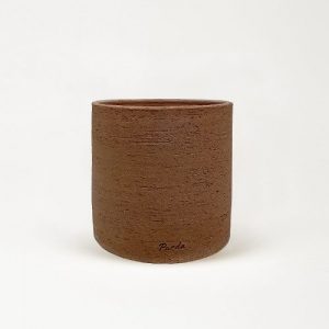 심플디자인 원통형 화분 - 샌드 베이지