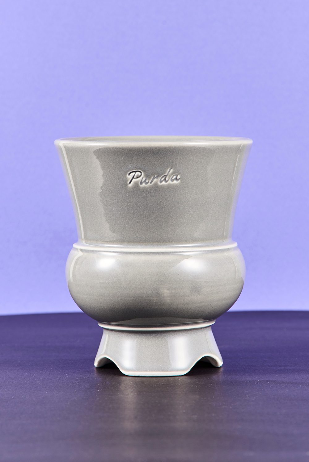 ENAMEL | goblet pot - Gray