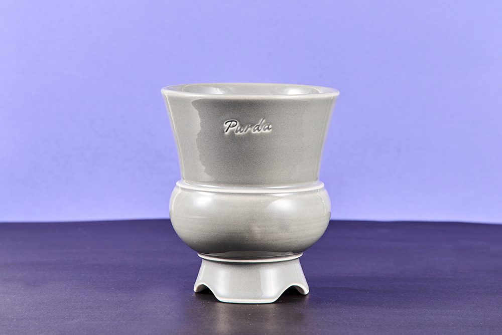 ENAMEL | goblet pot - Gray