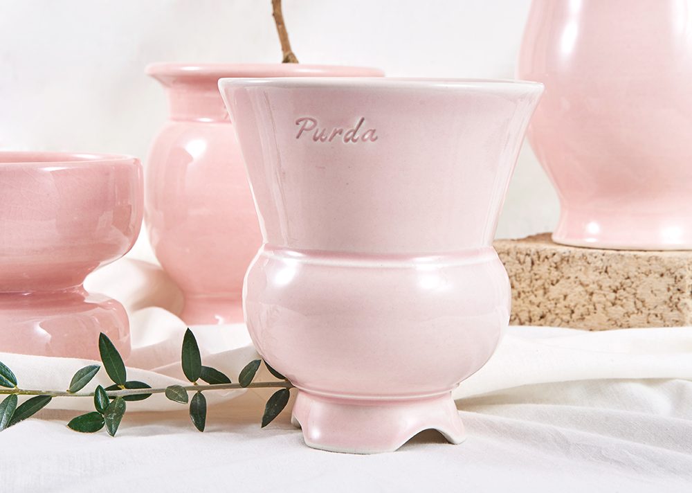 ENAMEL | goblet pot - Cherry blossom
