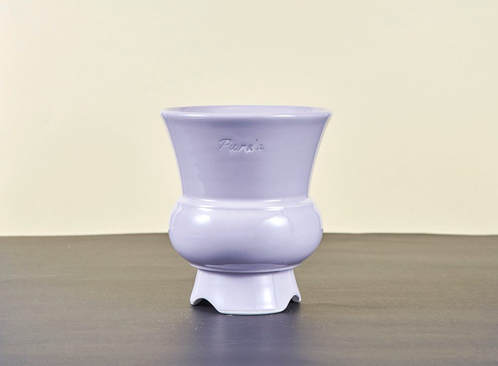 ENAMEL | goblet pot - Lavender