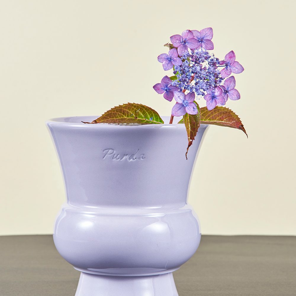 ENAMEL | goblet pot - Lavender