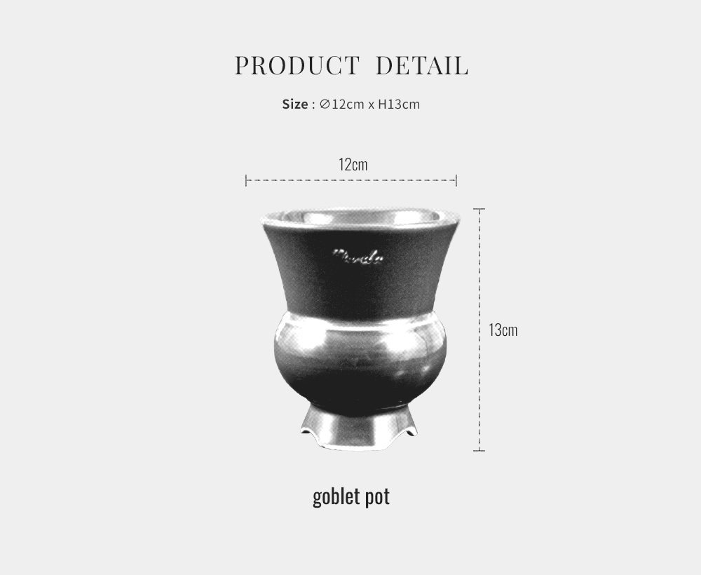 ENAMEL | goblet pot - Lavender