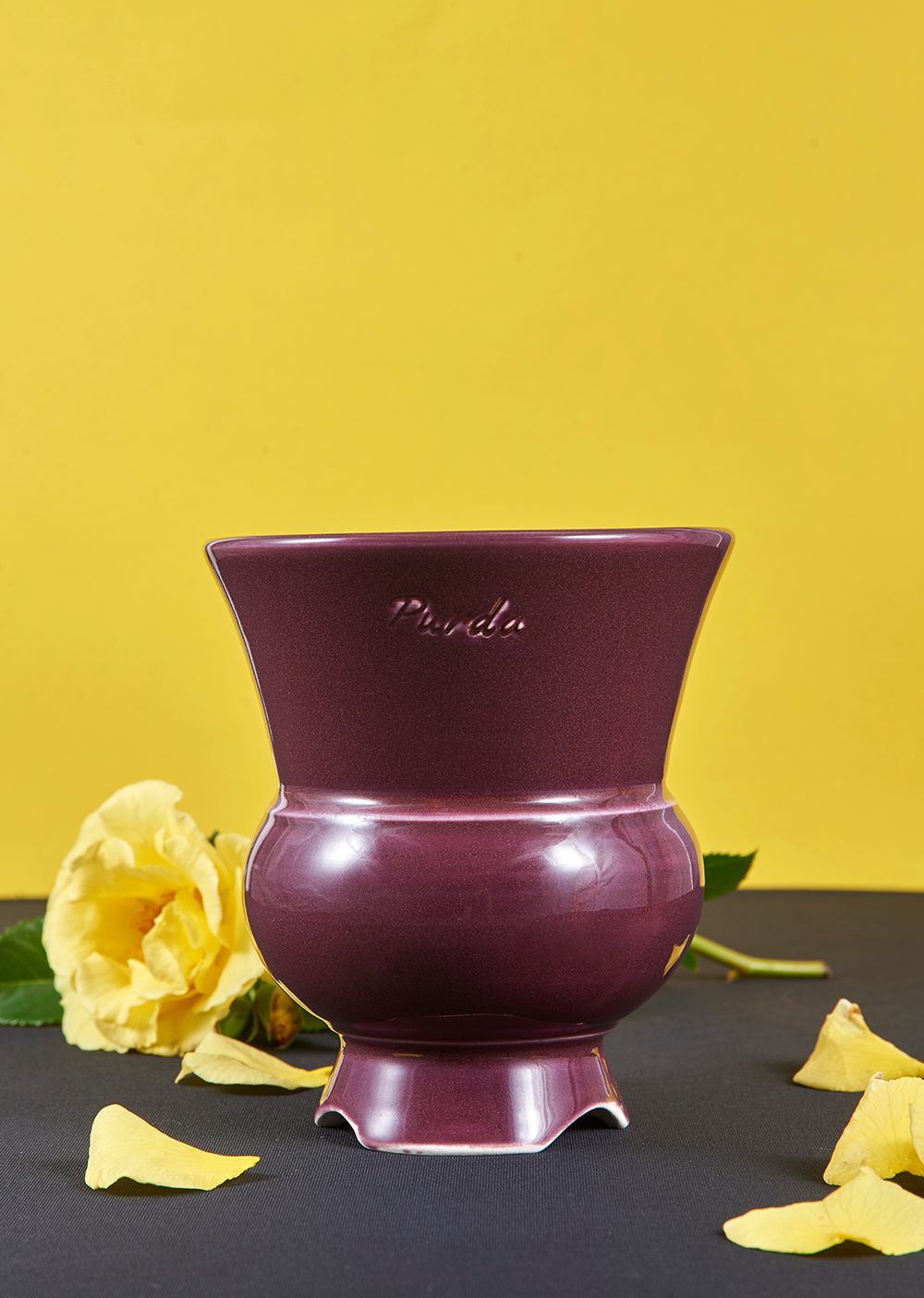 ENAMEL | goblet pot - Grape