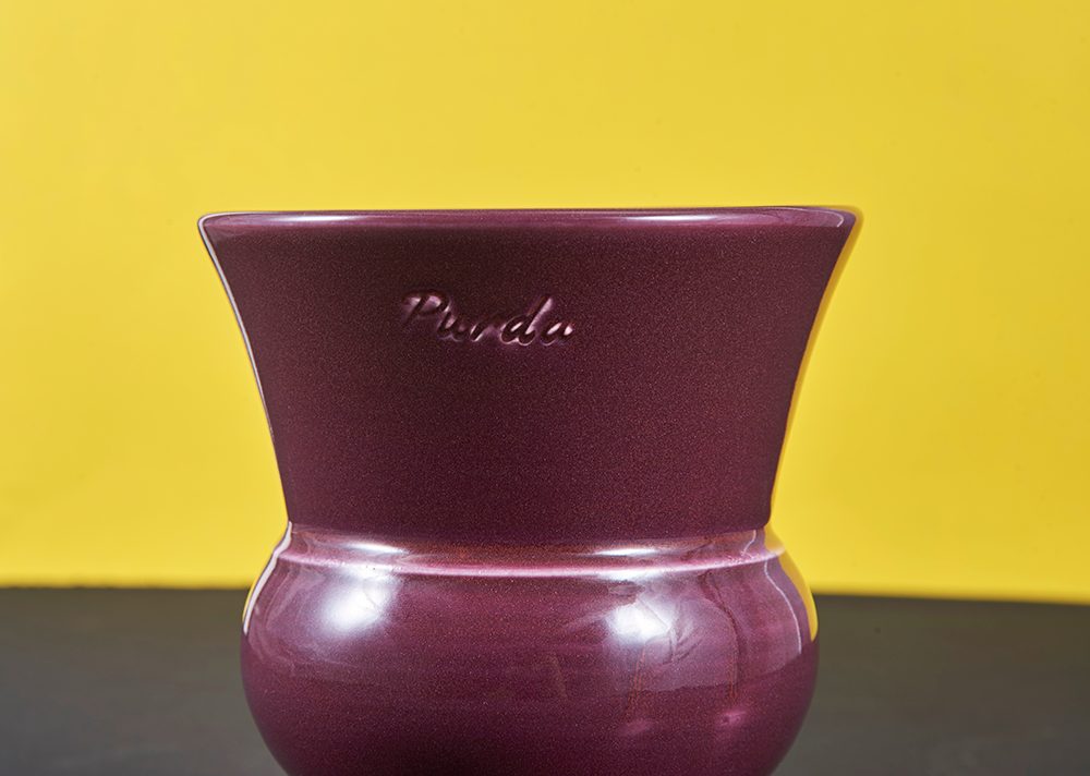ENAMEL | goblet pot - Grape