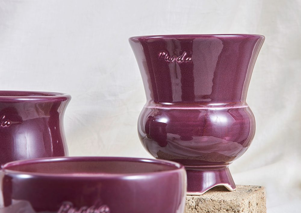 ENAMEL | goblet pot - Grape