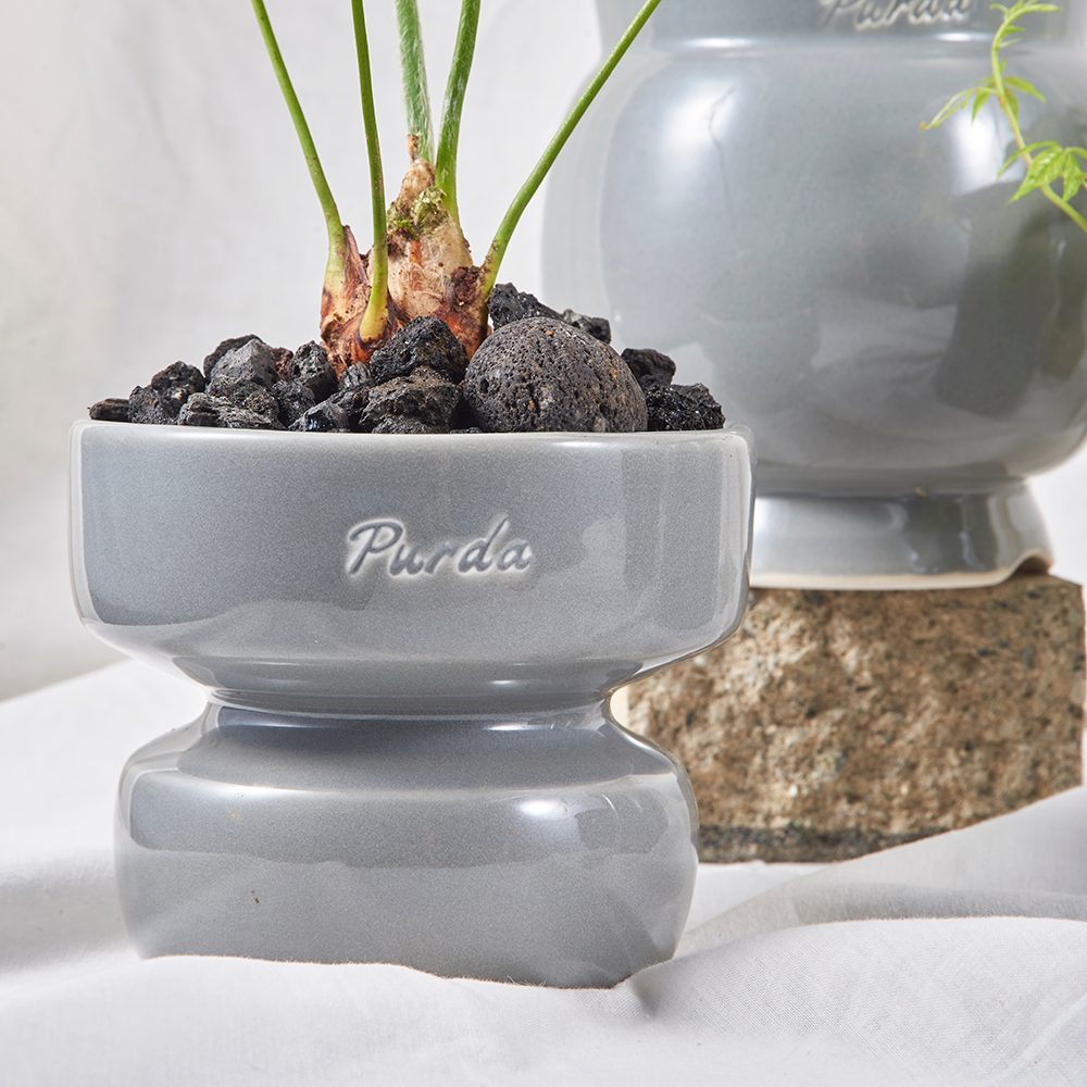 ENAMEL | objet pot - Gray