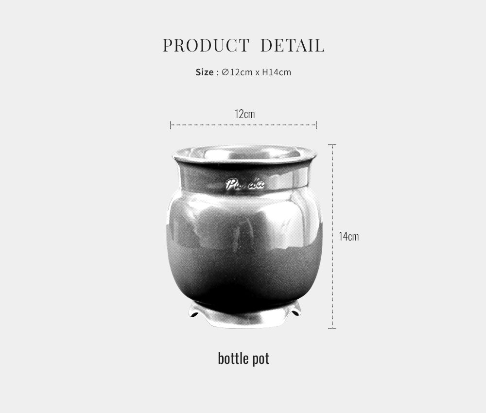 ENAMEL | bottle pot - Gray