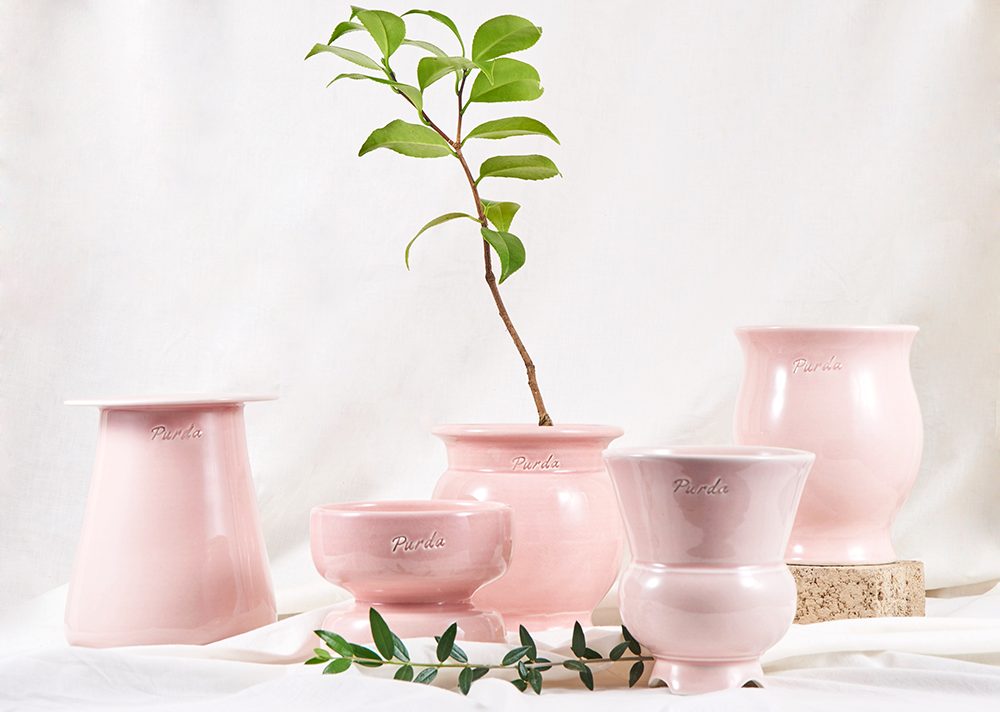 ENAMEL | natural pot - Cherry blossom