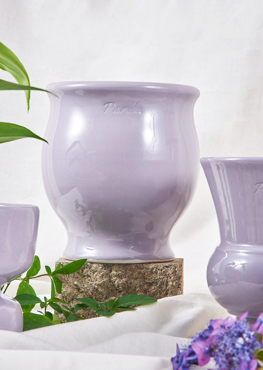 ENAMEL | natural pot - Lavender