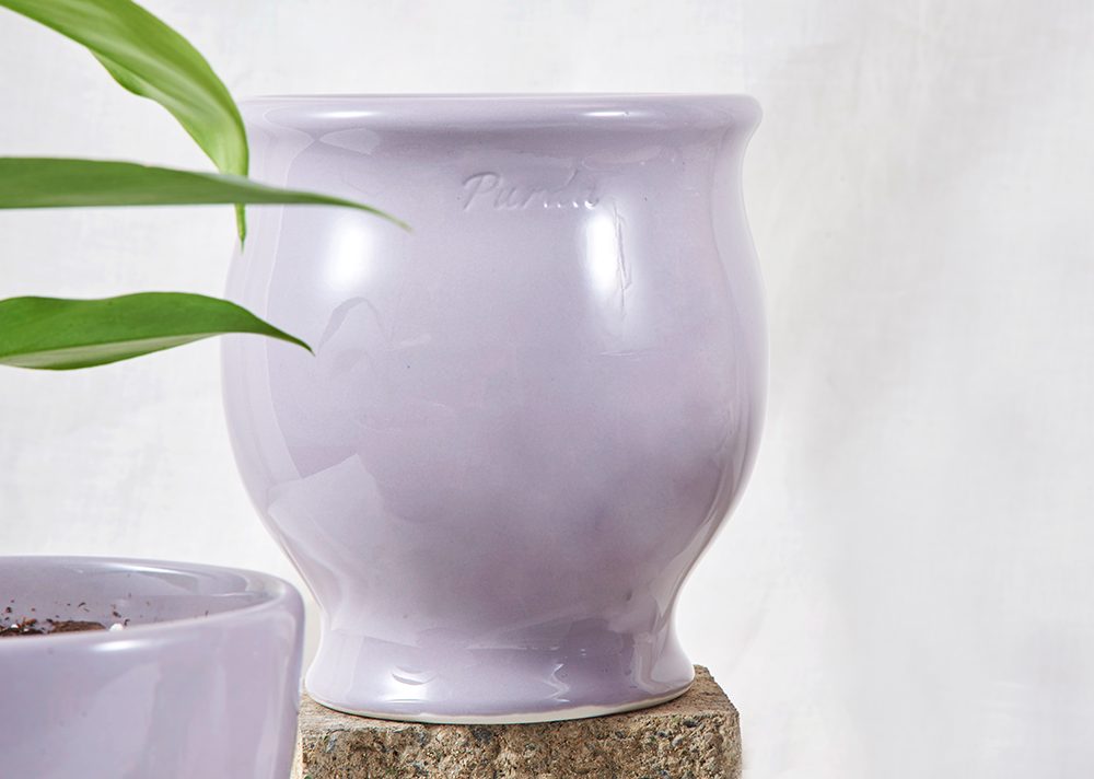 ENAMEL | natural pot - Lavender