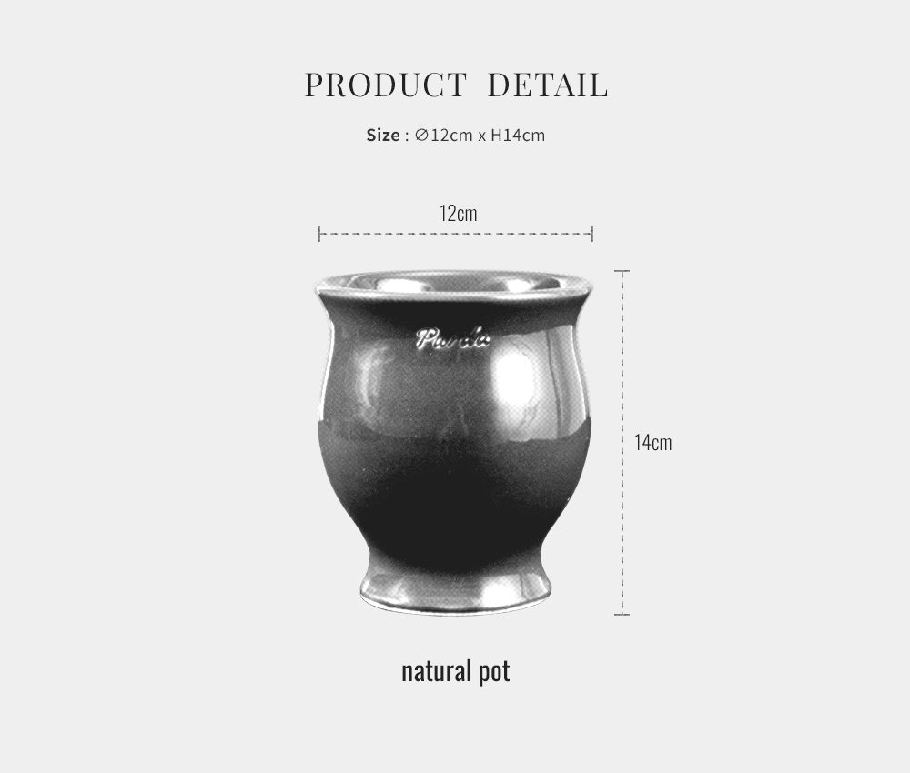 ENAMEL | natural pot - Lavender