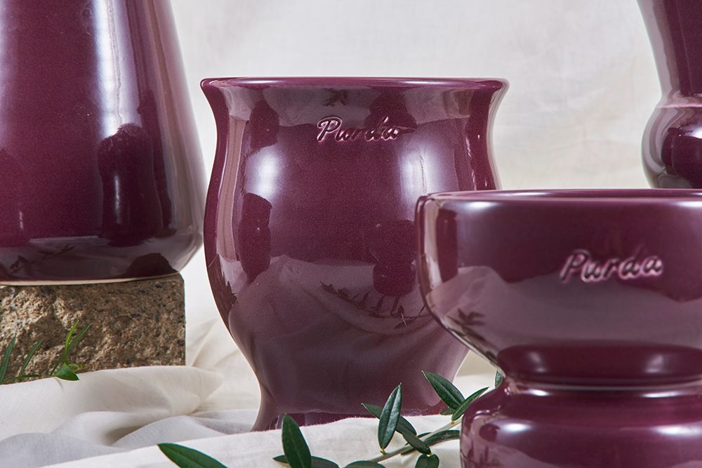 ENAMEL | natural pot - Grape