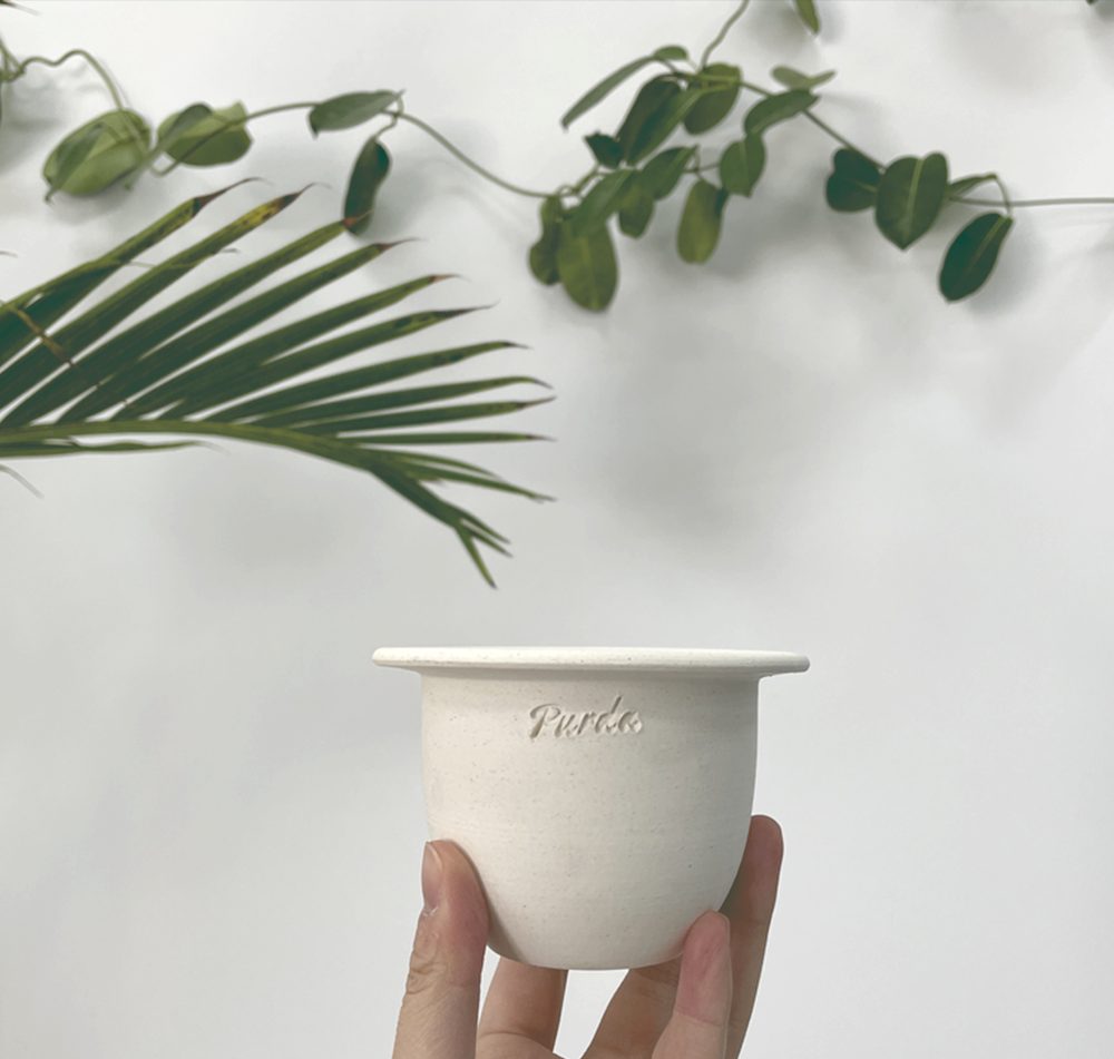 OBJET | plane pot - White