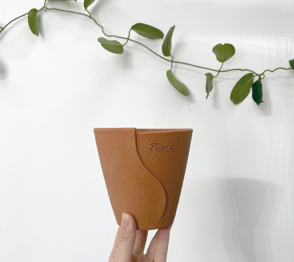 OBJET | line pot - Beige