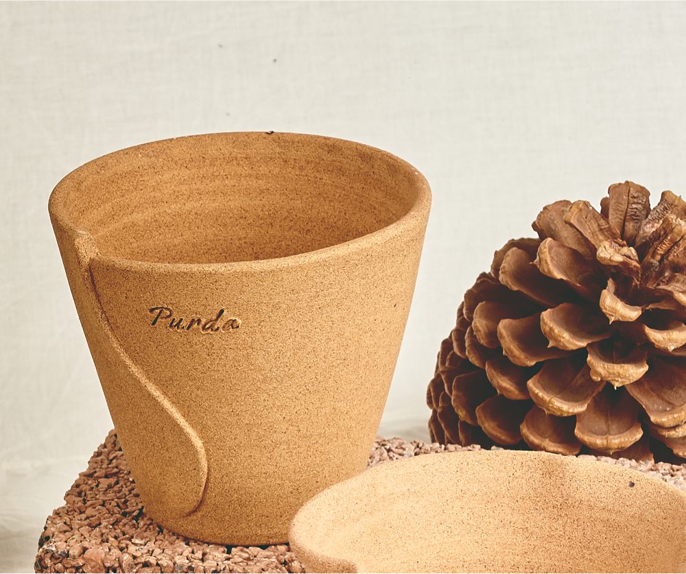 OBJET | line pot - Beige