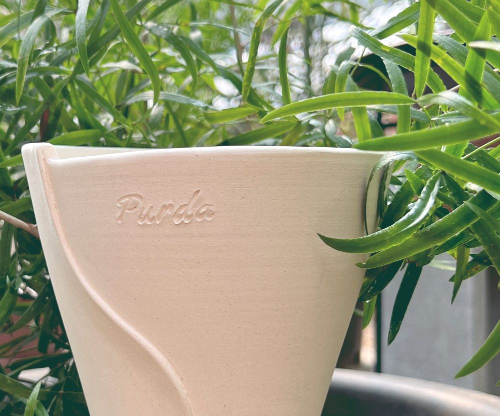 OBJET | line pot - White