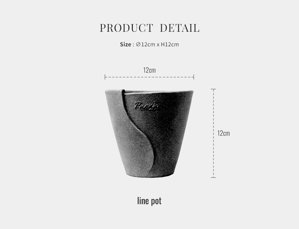 OBJET | line pot - White