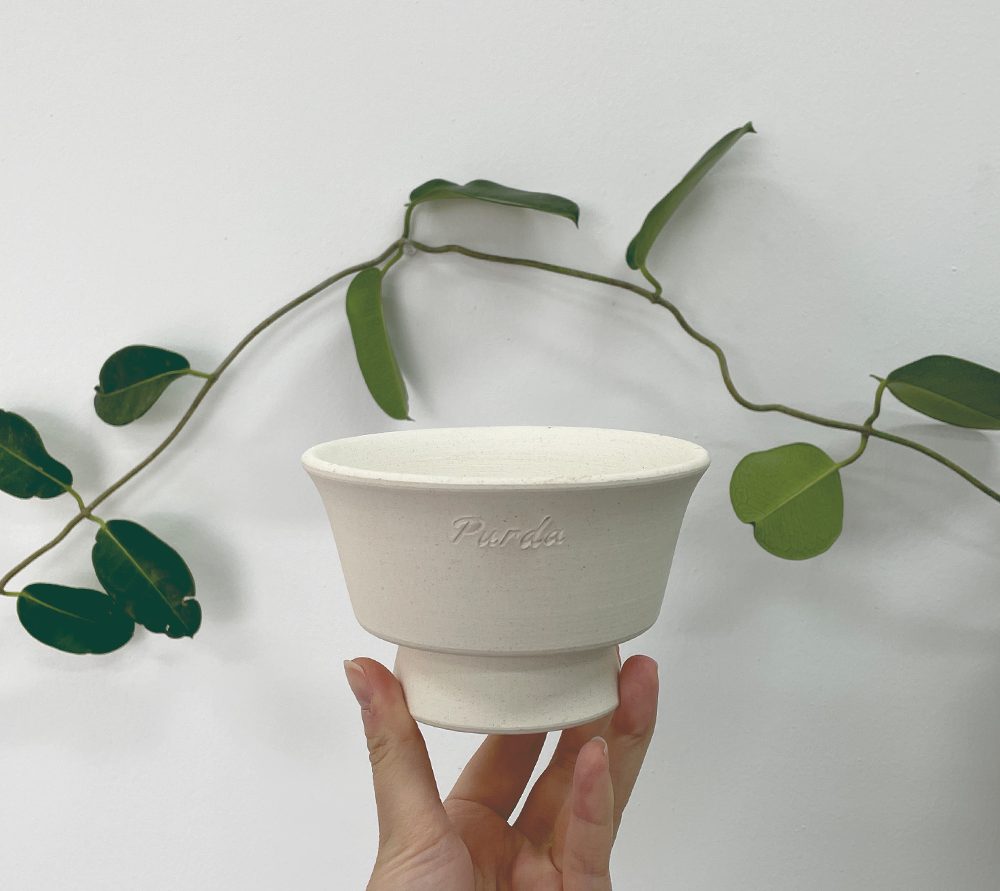 OBJET | square tray pot - White