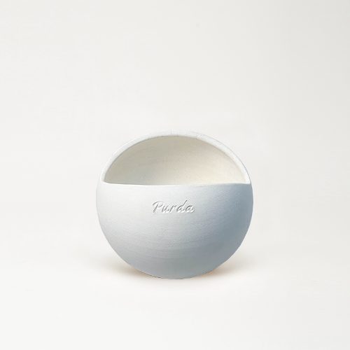 오브제 볼 화분 - 화이트